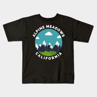 Alpine Meadows Ski Snowboard Mountain California Yosemite - Travel Kids T-Shirt